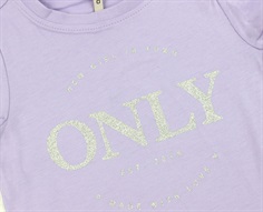 Kids ONLY purple rose silver t-shirt